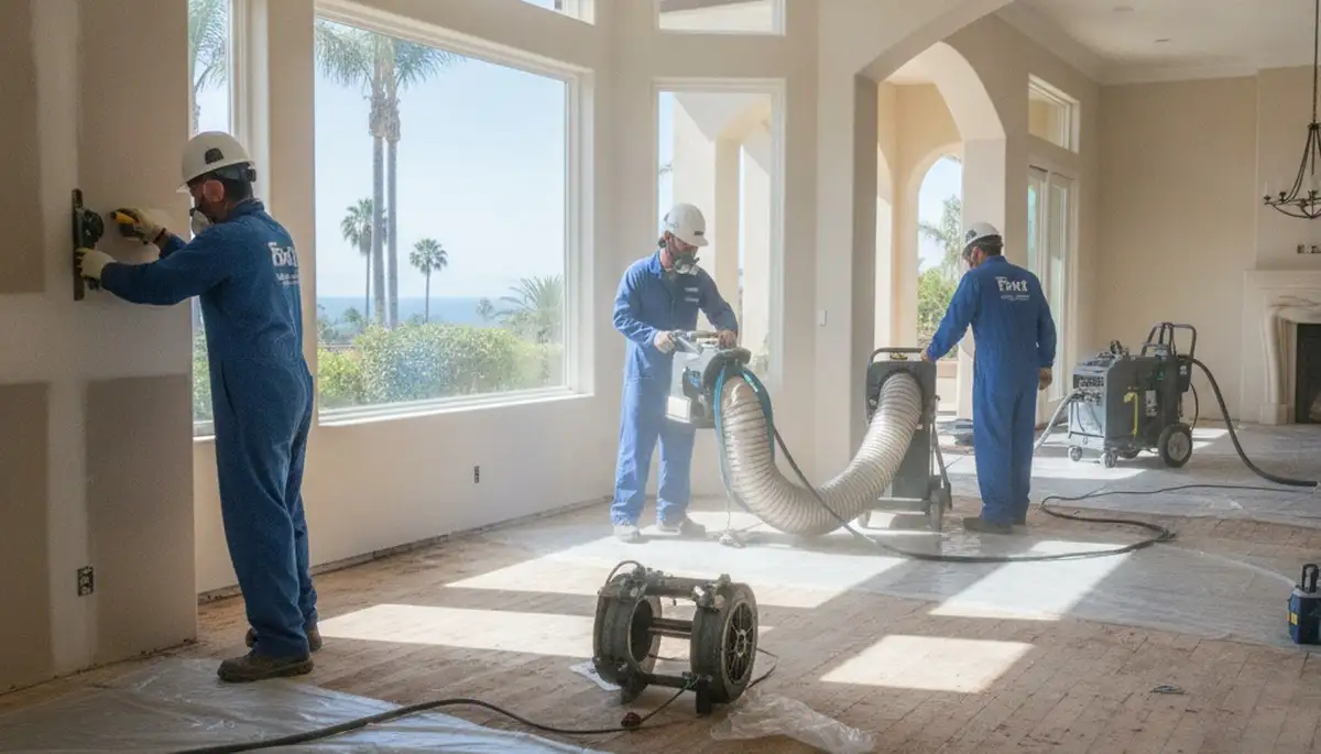 Water damage restoration team serving Oceanside, CA with professional cleanup and repair services