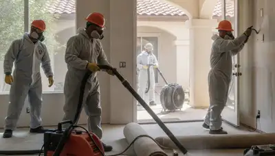 Water damage restoration team in Oceanside, CA providing fast emergency cleanup and drying services